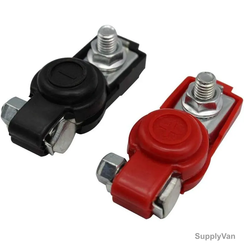 Baggra Automotive Battery Terminal Clamp, Plastic/Metal, Black/Red — image 1