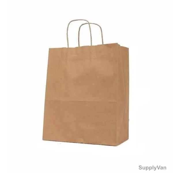 The Paperpack Paper Bag With Twisted Handle, 29CM Length x 15CM Width x 29CM Height, Brown, 250 Pcs/Pack