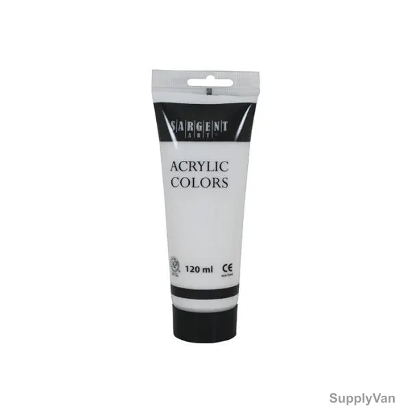 Sargent Art Acrylic Paint, SA23-0396, 120ml, Titanium White