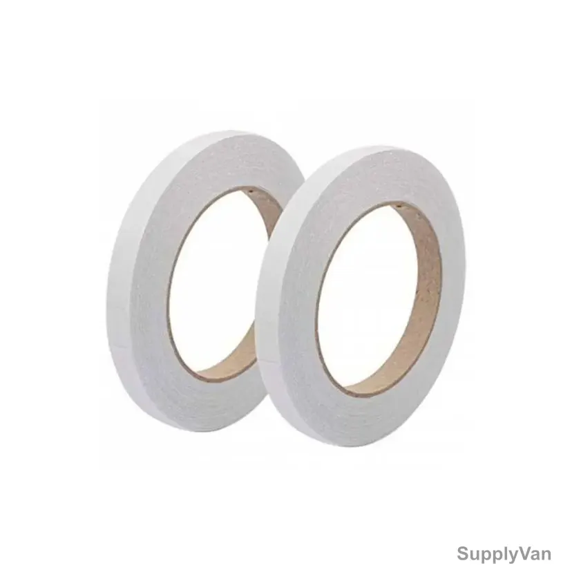 Double Sided Tissue Tape, 12mm Width x 25 Yards Length, 24 Rolls/Pack
