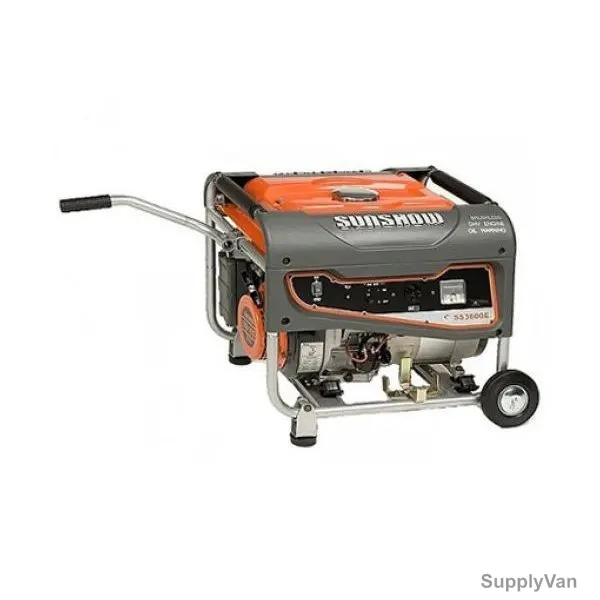 Sunshow Gasoline Generator Set W/ Tyre, 3600W, 3kVa