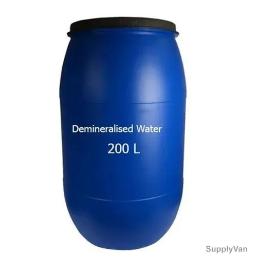 Lab Grade Demineralised Water Drum, 200 Ltrs Capacity