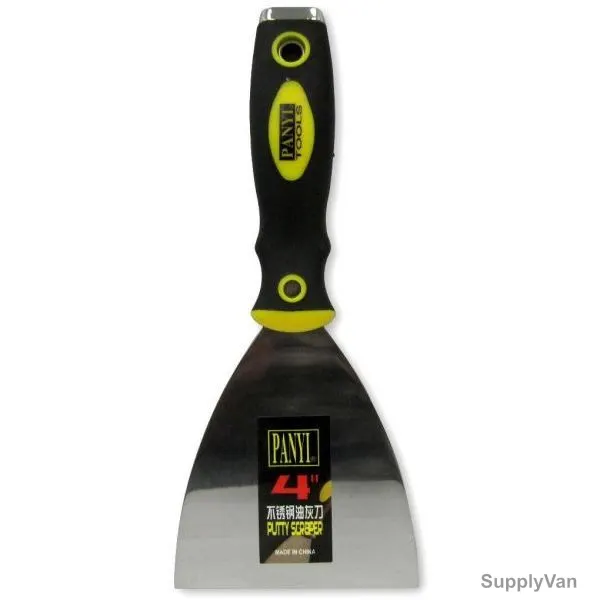 Panyi Putty Scraper, SHGT-2-PSCR-4-100, Black and Yellow