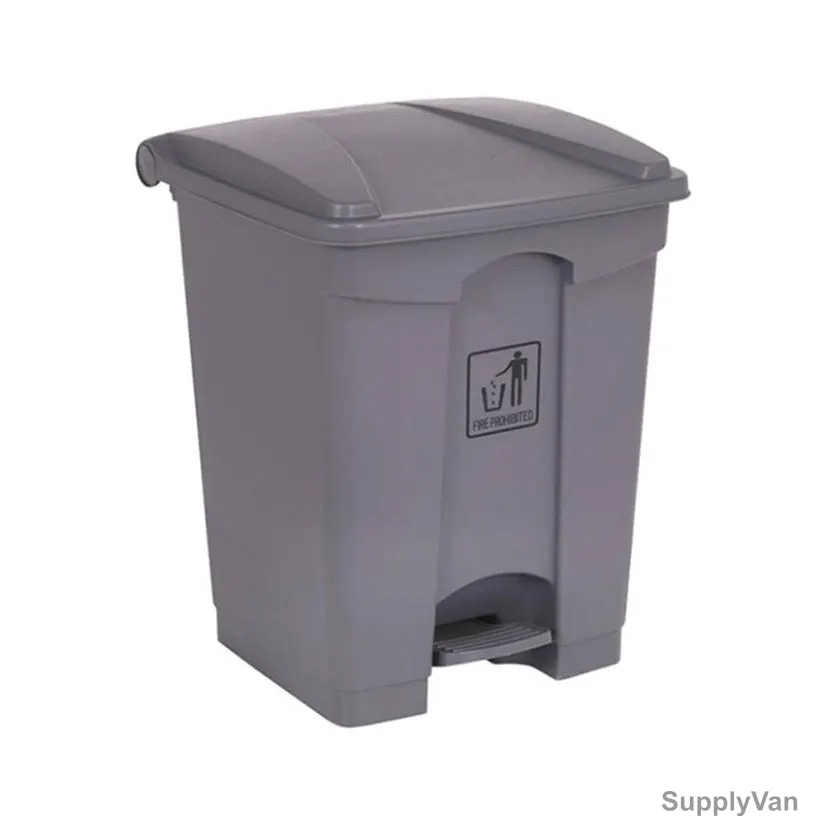 Akc Garbage Bin With Pedal, GC05A-68, Plastic, 68 Ltrs, Grey