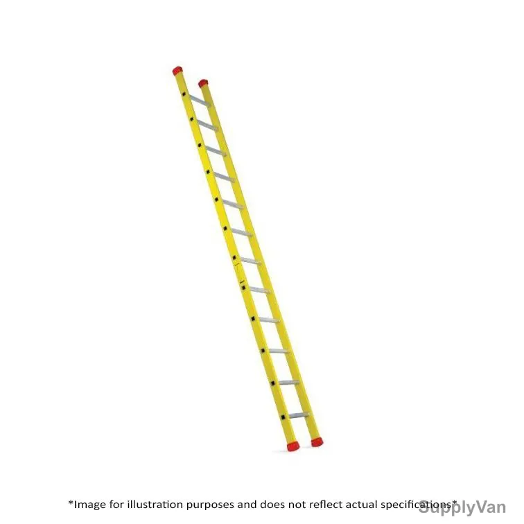 Topman Straight Ladder, FRPSL7, Fiber Glass, 7 Steps, 110 Kg Loading Capacity — image 1