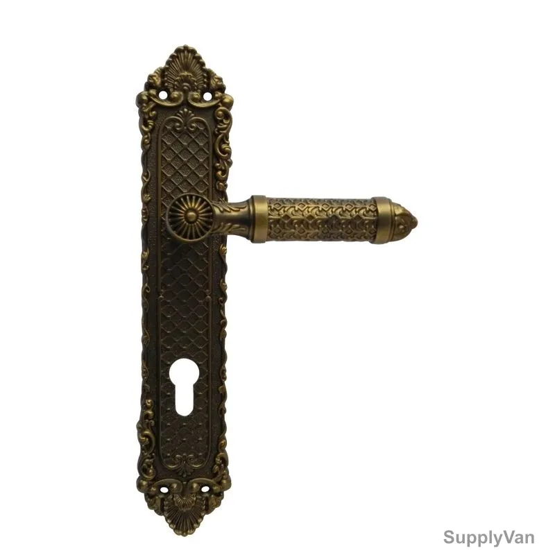 Burano Door Handle, CZ 540, Zinc, Screw Mount, 250MM