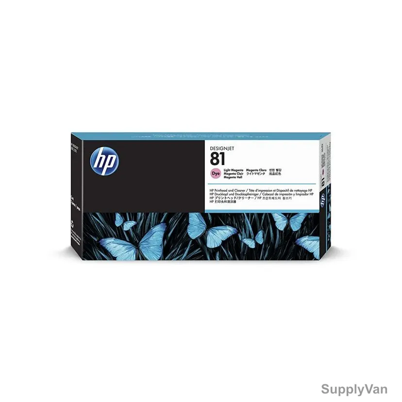 HP DesignJet Printhead and Printhead Cleaner, C4955A, 81, 13ML, 1000 Pages, Light Magenta, 2 Pcs/Kit — image 1