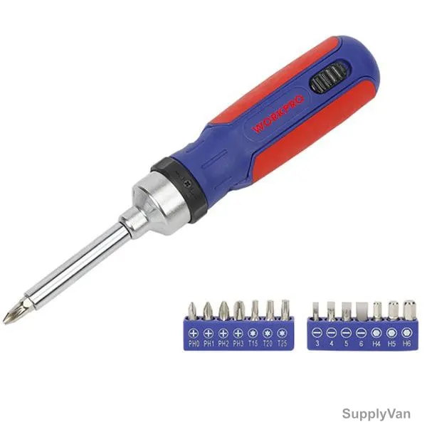 Workpro Ratcheting Screwdriver Set, WP221061, 15 Pcs/Set — image 1