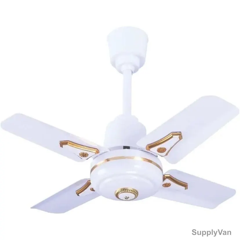 Ceiling Fan, BCF-D24WHT-UTH, 65W, 24 Inch Blade Dia, 850 RPM, White