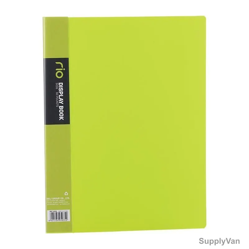 Deli Display File, E5035, 60 Pockets, Green