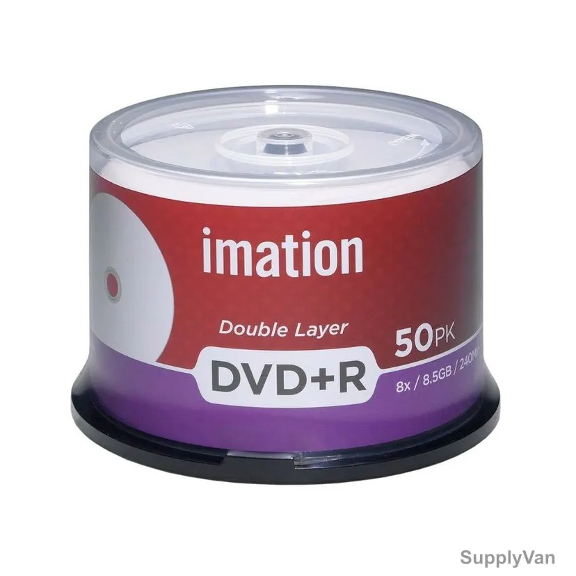 Imation Double Layer DVD+R Disc, 8.5GB, 8x, 240 Min, 200 Pcs/Pack — image 1