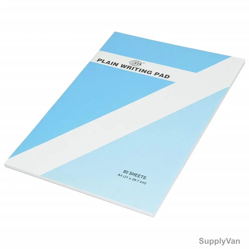 Fis Plain Letter Pad, FSPDJA20, A4, 80 Sheets, White
