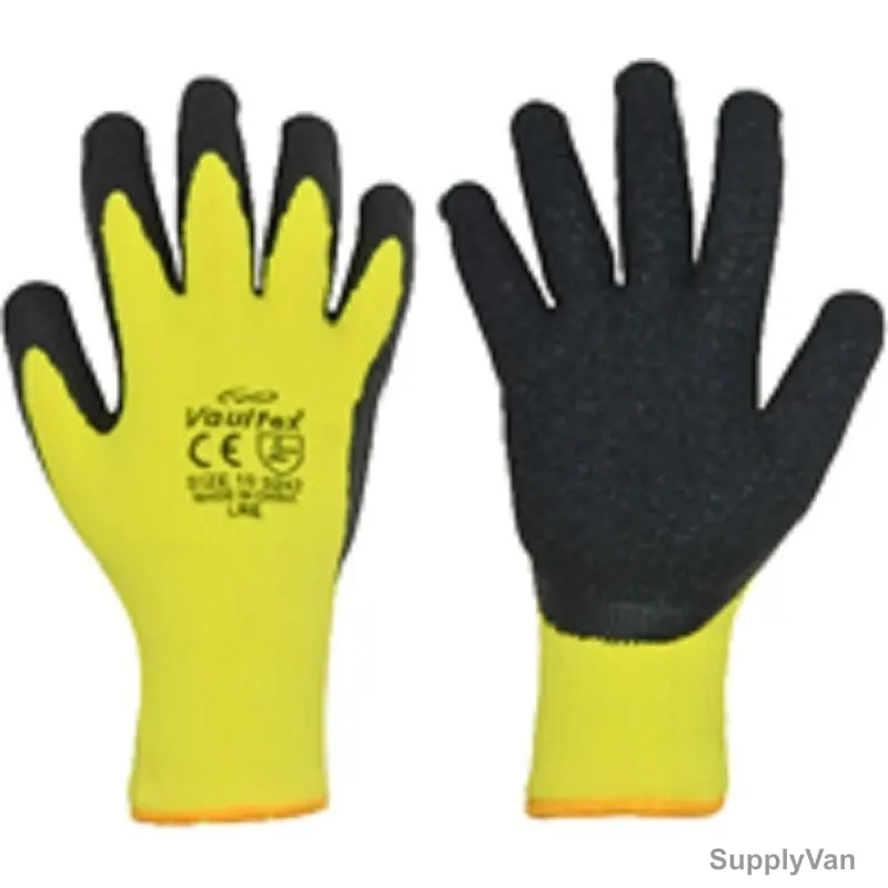 Vaultex Latex Coated Gloves, LRE, Latex, Size10, PK12
