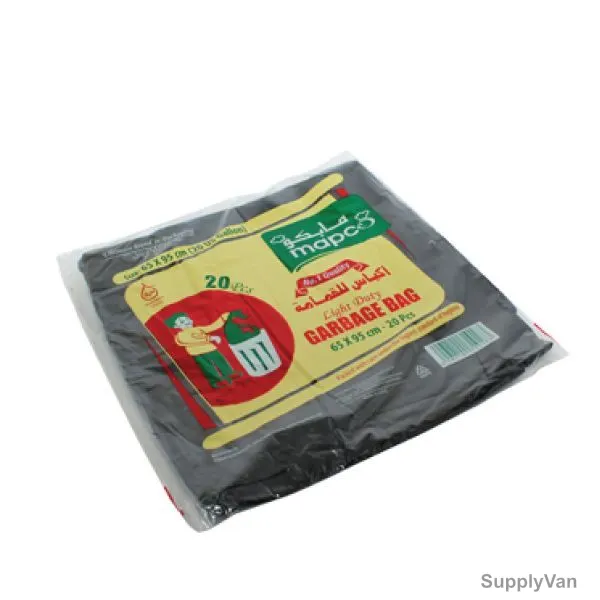Hotpack Garbage Bags, G6595, 30 Gallons, Black, 600 Pcs/Carton — image 1