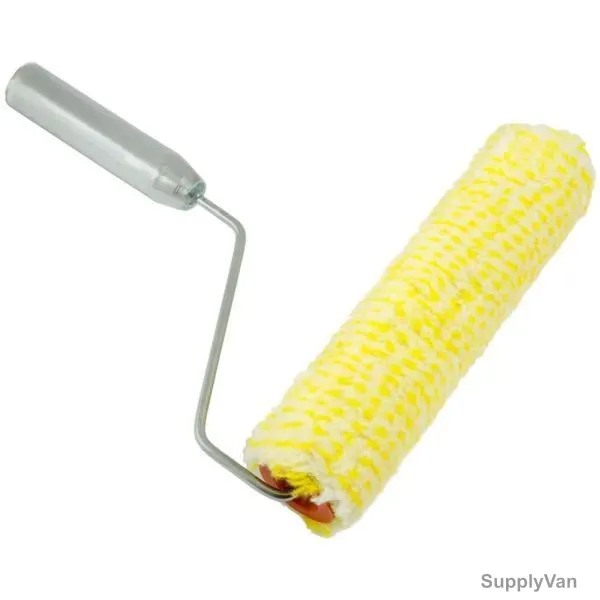 Paint Roller With Steel Handle, 9 Inch, Yellow