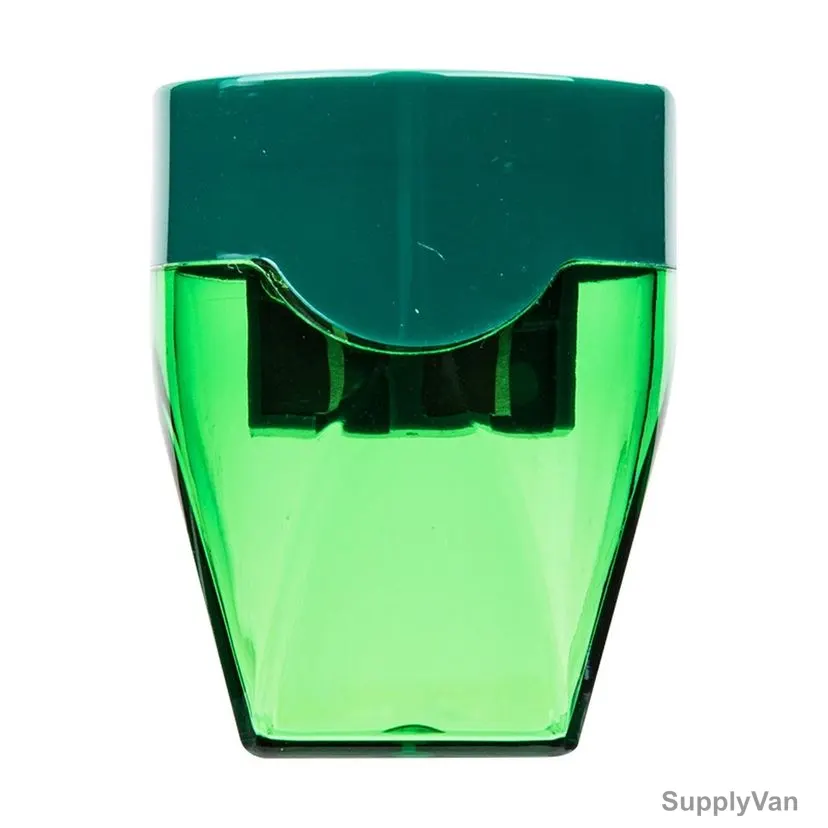 Deli Sharpener With Canister, 2 Hole, 7-12MM, Green