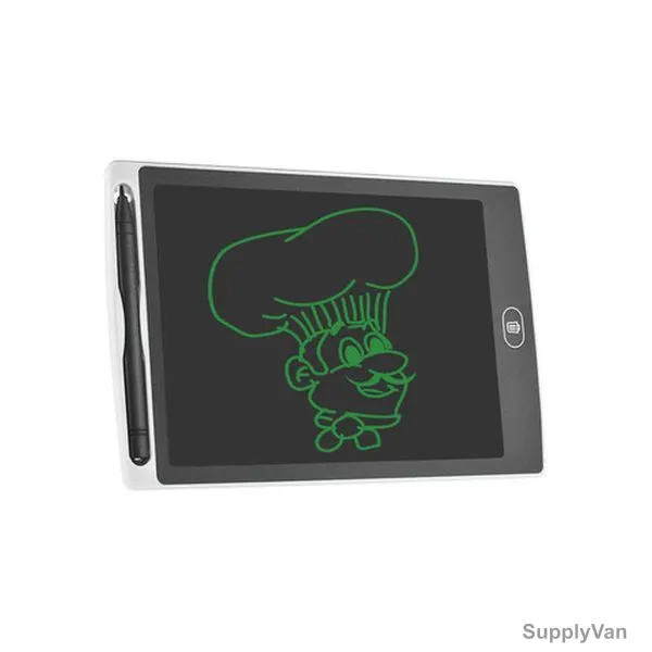 LCD Writing Pad, 8.5 Inch, 225mAh, Black/Grey