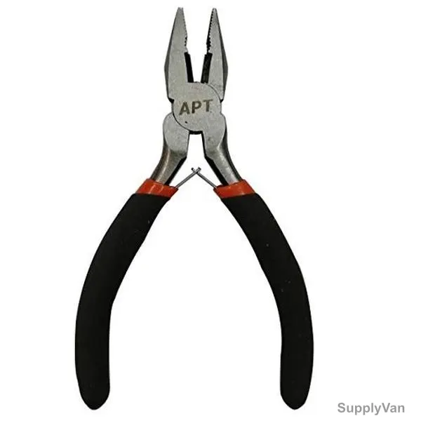 APT Hardware Mini Combination Plier, 4 Inch, Black
