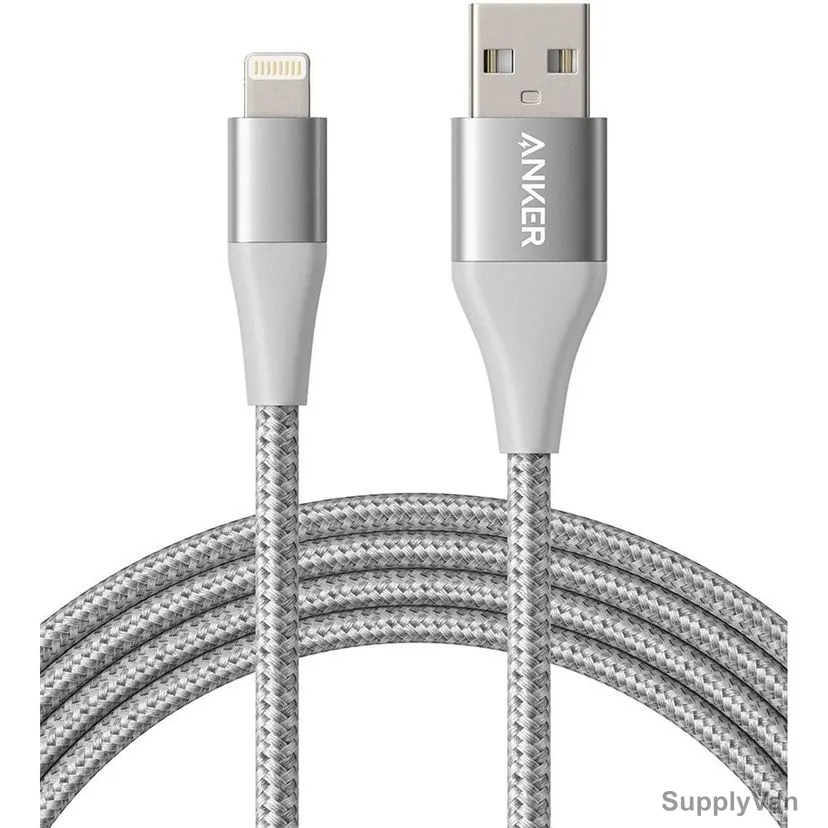 Anker USB-A to Lightning Cable, A8452H41, PowerLine Plus II, 1 Mtrs, Silver
