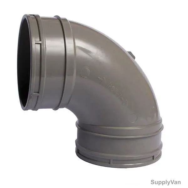 Terrain Pipe Bend, UPVC, 90 Degree, 1.25 Inch, Grey
