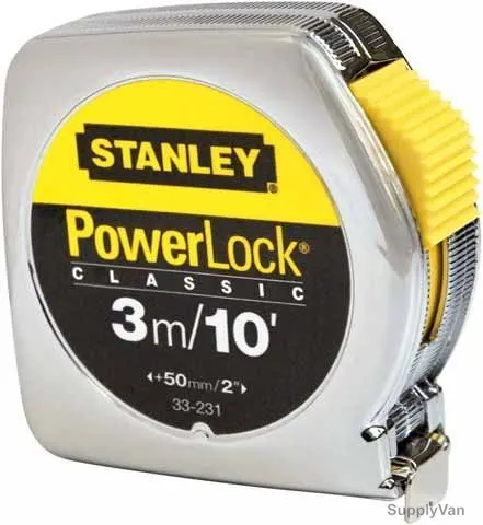 Stanley Powerlock Measuring Tape, 33-231T, 3 Mtrs