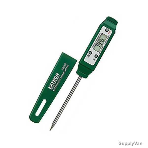 Extech Waterproof Stem Thermometer, 39240, -40 to 200 Deg.C