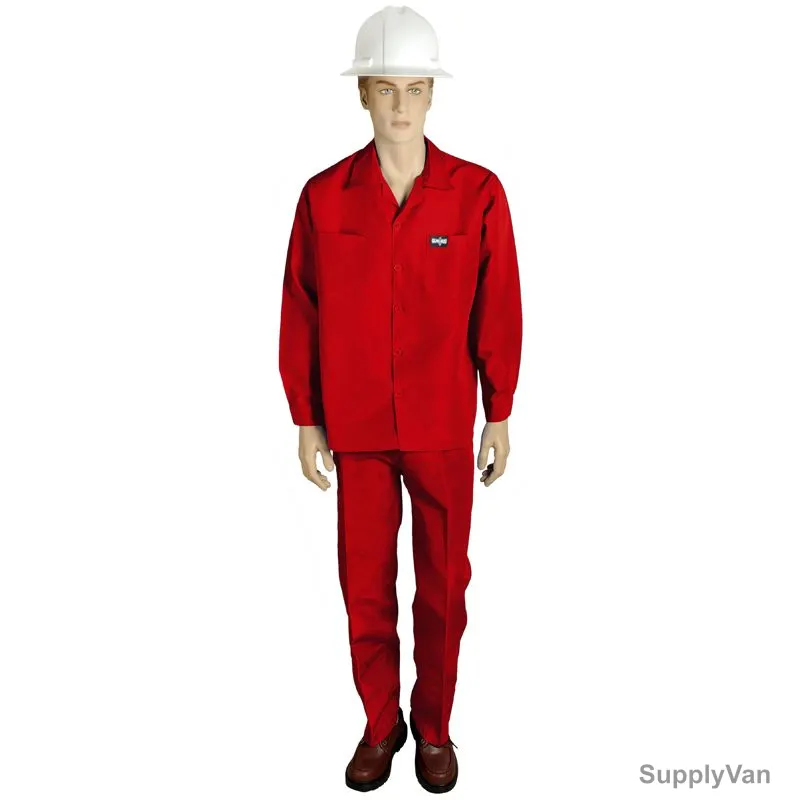 Gladiolus Pants and Shirt, G104061205, Vital-PS, Polycotton, 2XL, Red
