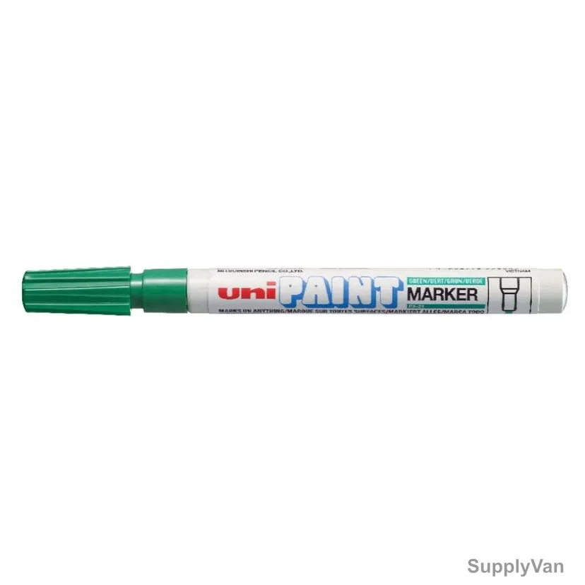 Uni-Ball Bullet Tip Paint Marker, PX20-GNL, 2.0MM Tip Size, Light Green, 12 Pcs/Pack