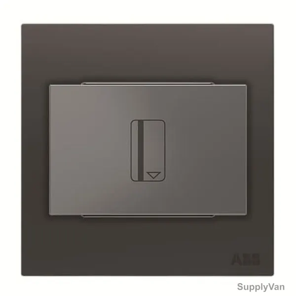 ABB Electronic Card Switch With Timmer, AM40544-SB, Millenium, 16A, Silk Black