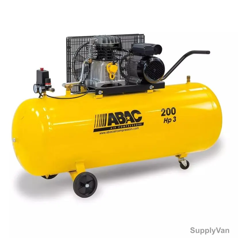 Abac Air Compressor, A29B/200CM3-C, 10 Bar, 3 HP, 200 Ltrs