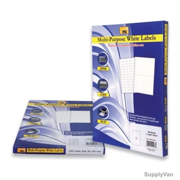 PSI Multipurpose Label, PSML-105-148, 105 x 148MM, White, PK100