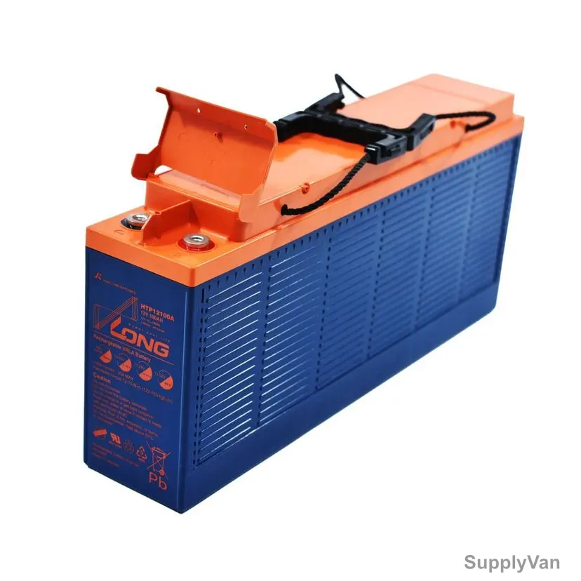 Long Rechargeable VRLA Battery, HTP12100A, 12V, 100Ah/10 Hr