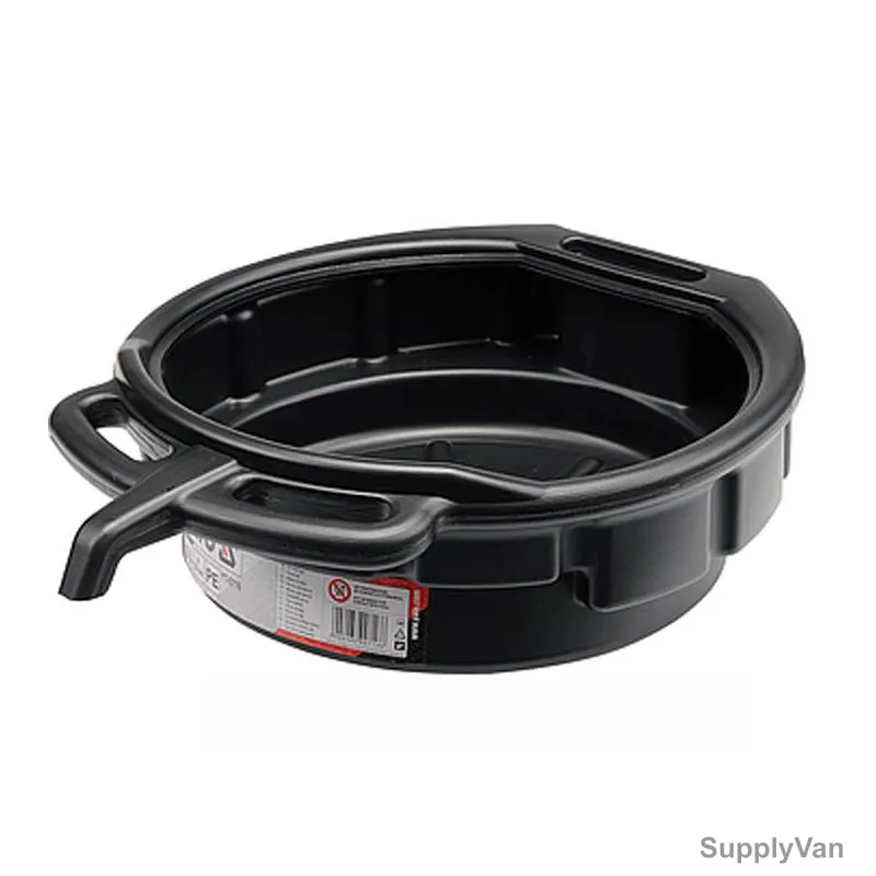 Yato Oil Drain Pan, YT-0716, Polypropylene, 370MM Dia, 10 Ltrs, Black — image 1