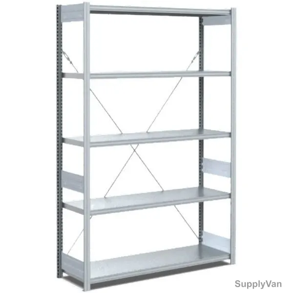 Bito Boltless Shelving With 5 Shelves, 10-17025, 2000 x 400MM, Galvanised — image 1
