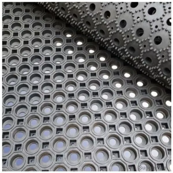 RS Pro Anti-Fatigue Mat, Rubber, 1.5 Mtrs Length x 1 Mtr Width, Grey