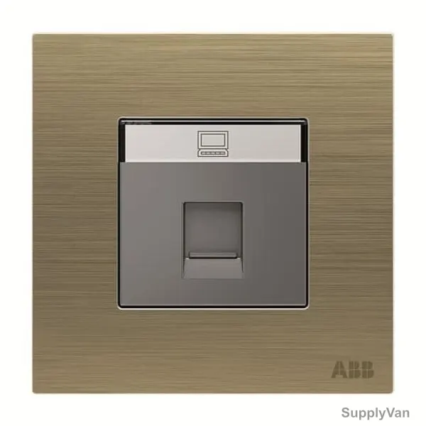 ABB Data Socket, AM33344-AG, Millenium, 1 Gang, RJ45