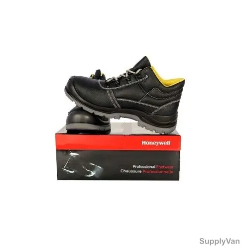 Honeywell High Ankle Safety Shoes, TOM, Steel Toe, Size40, Black
