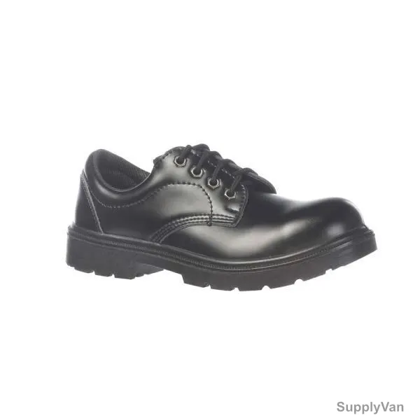Vaultex Steel Toe Safety Shoe, VTB, Size38, Black, Low Ankle