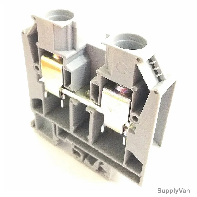 Auspicious DIN Rail Mount Terminal Block, ATB35, 600VAC, 35SQ.MM, 100A, Grey — image 1