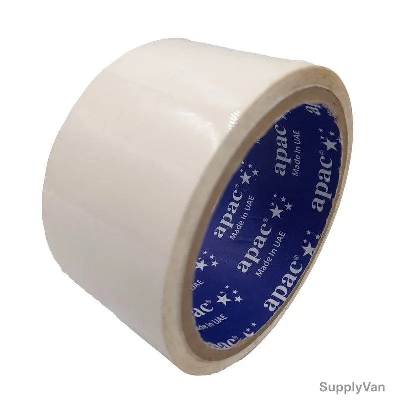 Coloured BOPP Tape, 48MM Width x 100 Yards Length, White, 36 Rolls/Carton