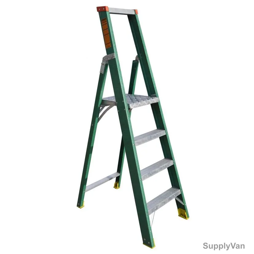 Penguin Fibreglass Platform Ladder, FGPF, 3+1 Steps, 1 Mtrs, 150 Kg Weight Capacity