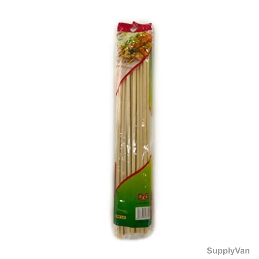 Akc Bamboo Skewers, BS14, 6MM Width x 16 Inch Length, 25 Pcs/Pack