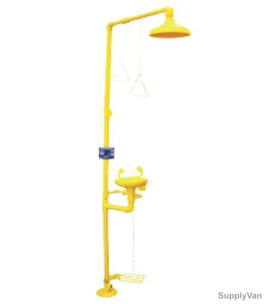 Vaultex Safety Eye Wash Shower, 6250-GI, Galvanized Iron