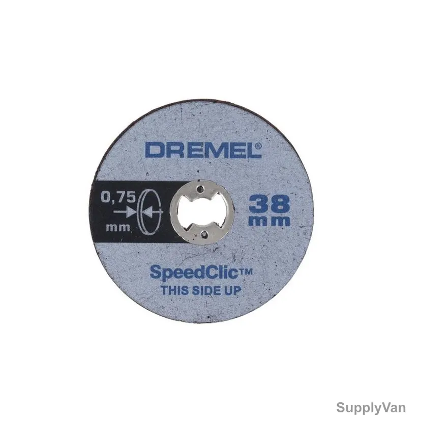 Dremel Metal Cutting Wheel, SC409, 0.75MM Thk, 3.2MM Shank Dia x 38MM Disc Dia