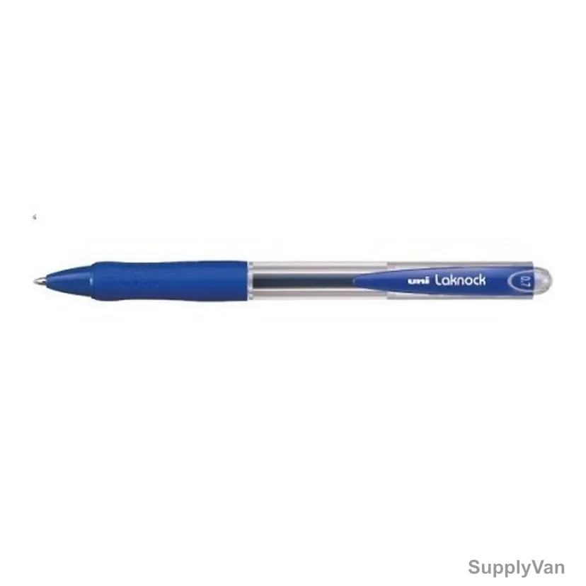 Uni-Ball Ballpoint Pen, SN100F, Lacknock, 0.7MM, Blue, 12 Pcs/Pack