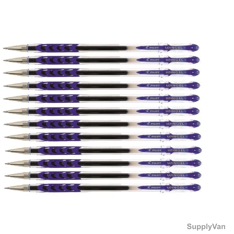 Pilot Gel Ink Rollerball Pen, BL-WG7-L, Wingel, 0.7MM, Blue, PK12