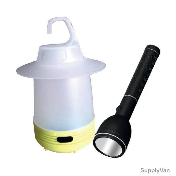 Olsenmark Emergency Lantern W/ Flashlight, OMEFL2641, 220-240V