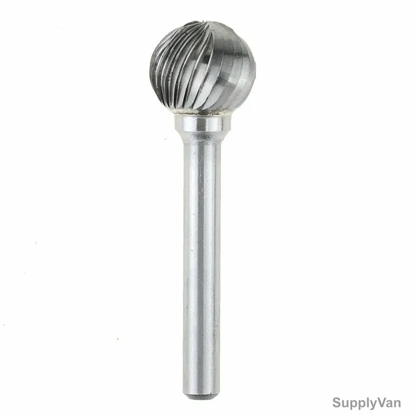 Round Pencil Grinder Bit, Stainless Steel, 12MM Head Dia, Silver