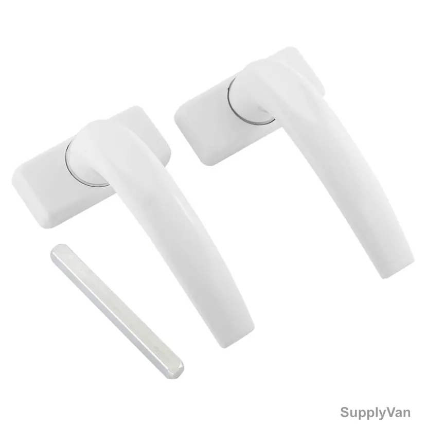 Dorfit Powder Coated Door Handle, DTADH224-WH, Aluminium, White — image 1