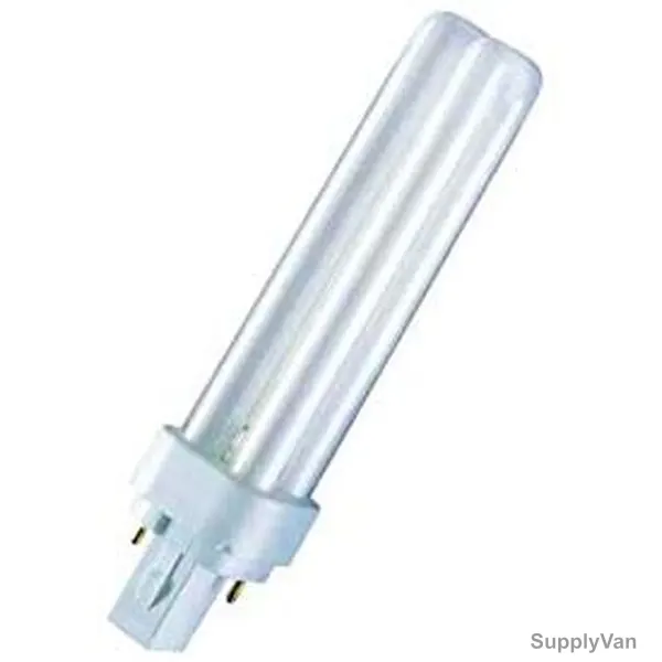 Osram Fluorescent Lamp With Plug in Base, Dulux D, 13W, G24d-1, 6500K, Cool Daylight, 3 Pcs/Pack